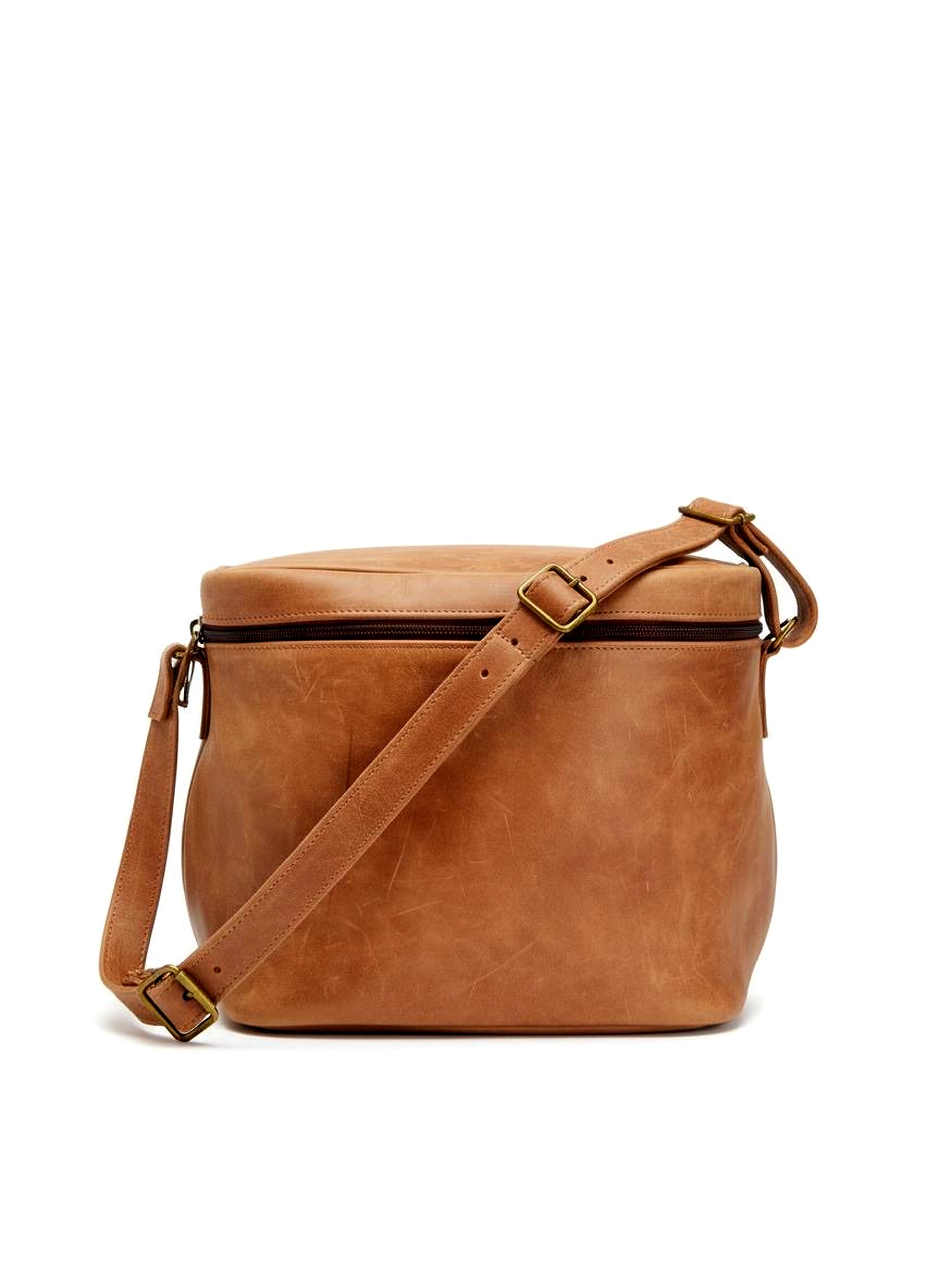 Leather Wine Carrier Bag | Premium Full-Grain Leather Bottle Holder